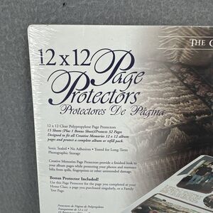Creative Memories 12x12 White Scrapbook Page Protectors 1999 NEW 15 sheets